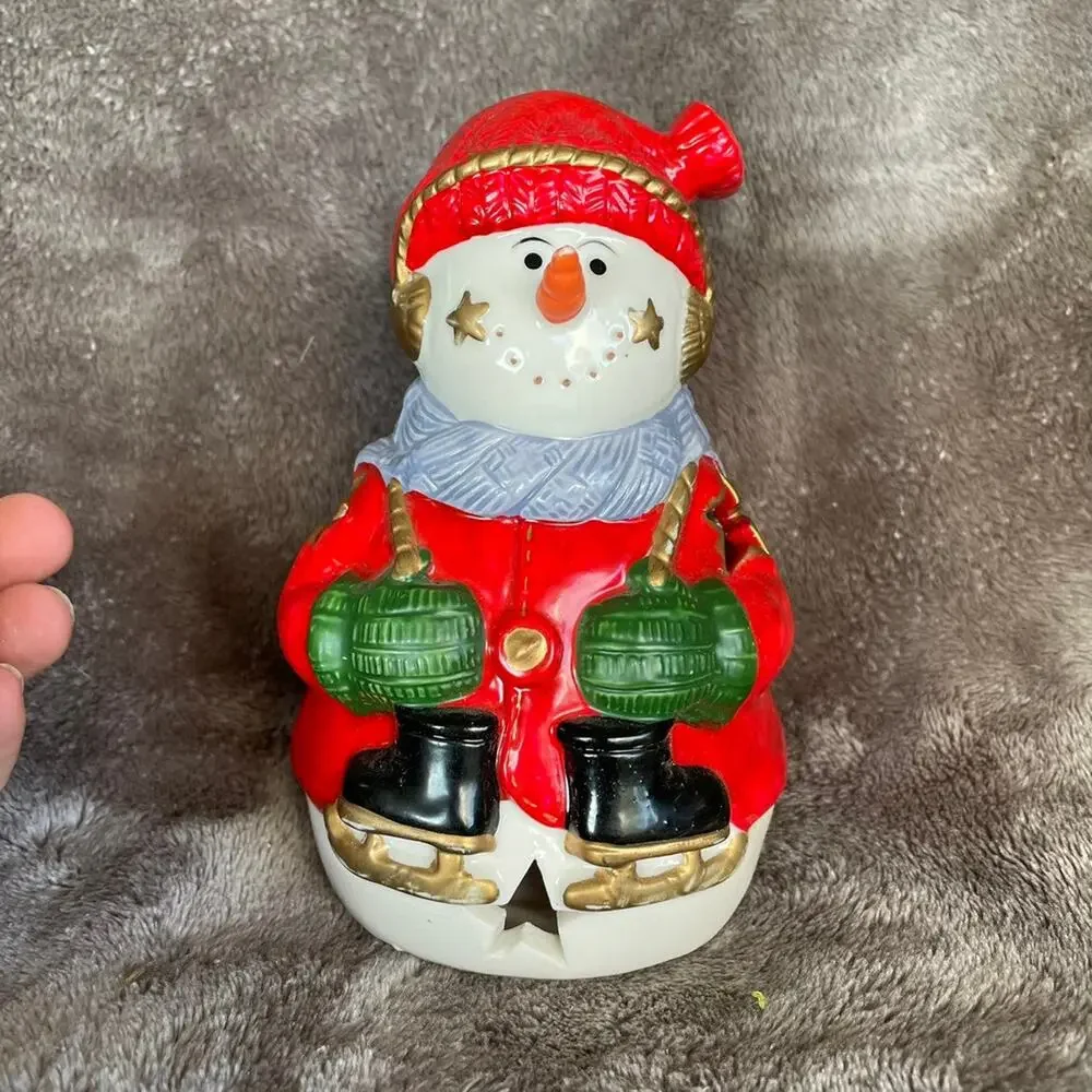 Snowman Tea Light Candle Holder 6